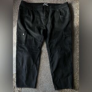 Bull-it Motorcycle Jeans Mens 48S Black Cargo Riding Pants Built To Ride